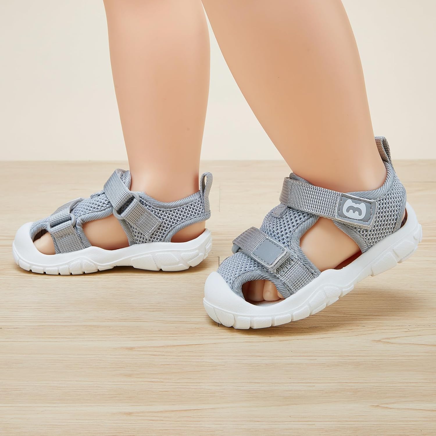 BMCiTYBM Baby Boy Girl Closed Toe Summer Sandals Lightweight Shoes Infant Non-Slip First Walking