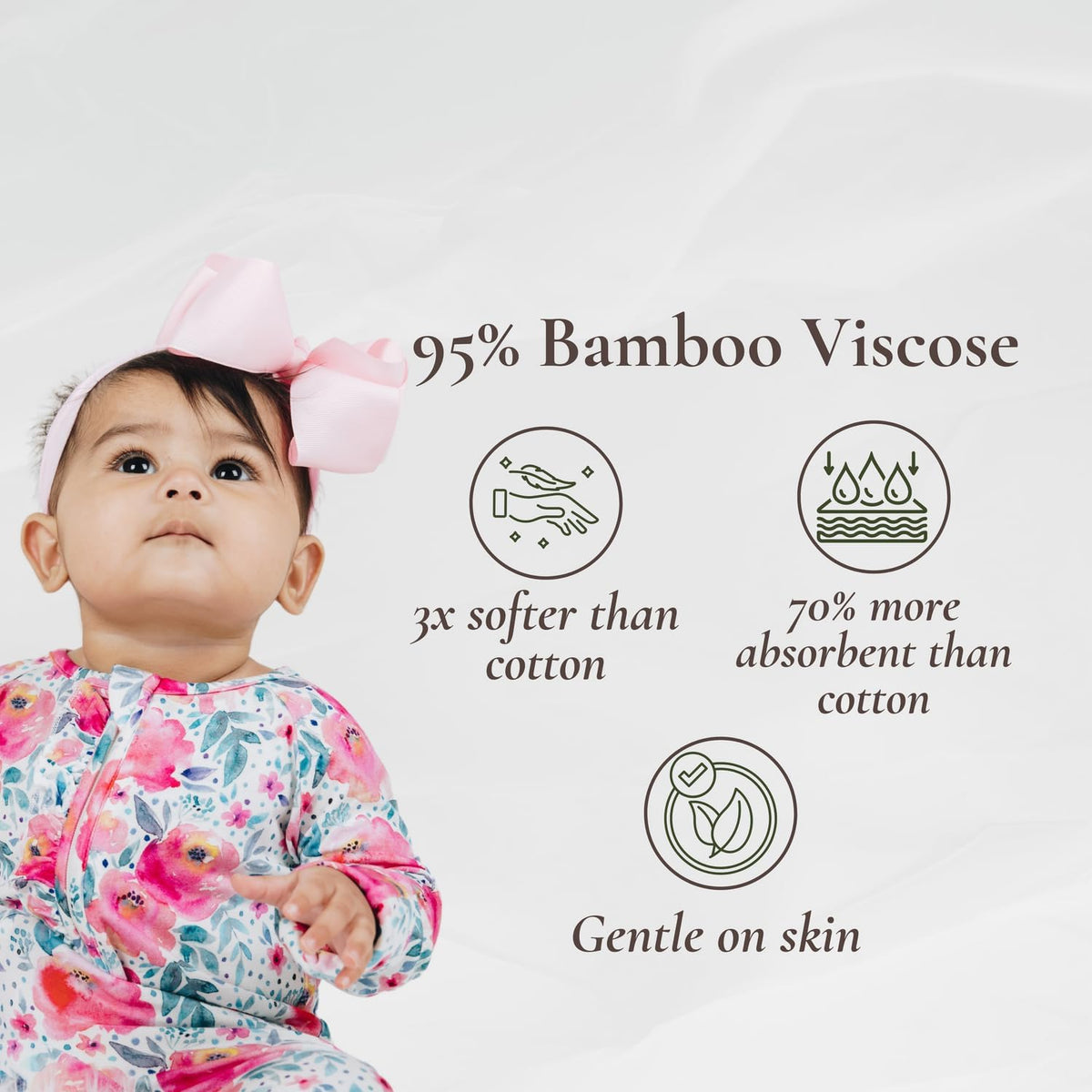 Baby Romper Long Sleeves for 3-24 Month Boys & Girls | 95% Bamboo Viscose Baby Rompers Two-Way
