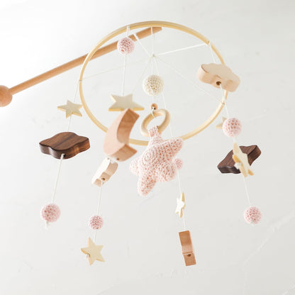 Baby Crib Mobile for Boys Girls| Boho Nursery Mobile| Gender Neutral Hand-Crocheted Mobile| Ceiling