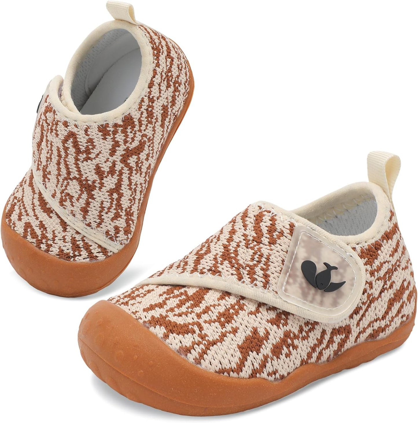 FEETCITY Baby First Walking Shoes Wide Baby Shoes Infant Sneakers Newborn Crib Shoe Barefoot