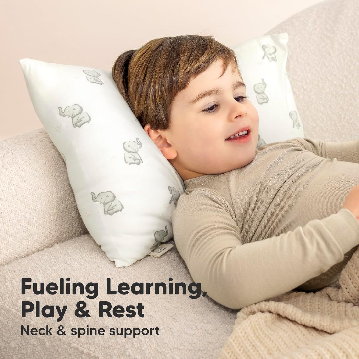 Toddler Pillow with Pillowcase - 13x18 My Little Cuddly Pillow, Viscose Derived From Bamboo Nursery