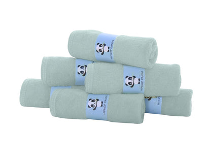 HIPHOP PANDA Baby Washcloths, Rayon Made from Bamboo - 2 Layer Ultra Soft Absorbent Newborn Bath