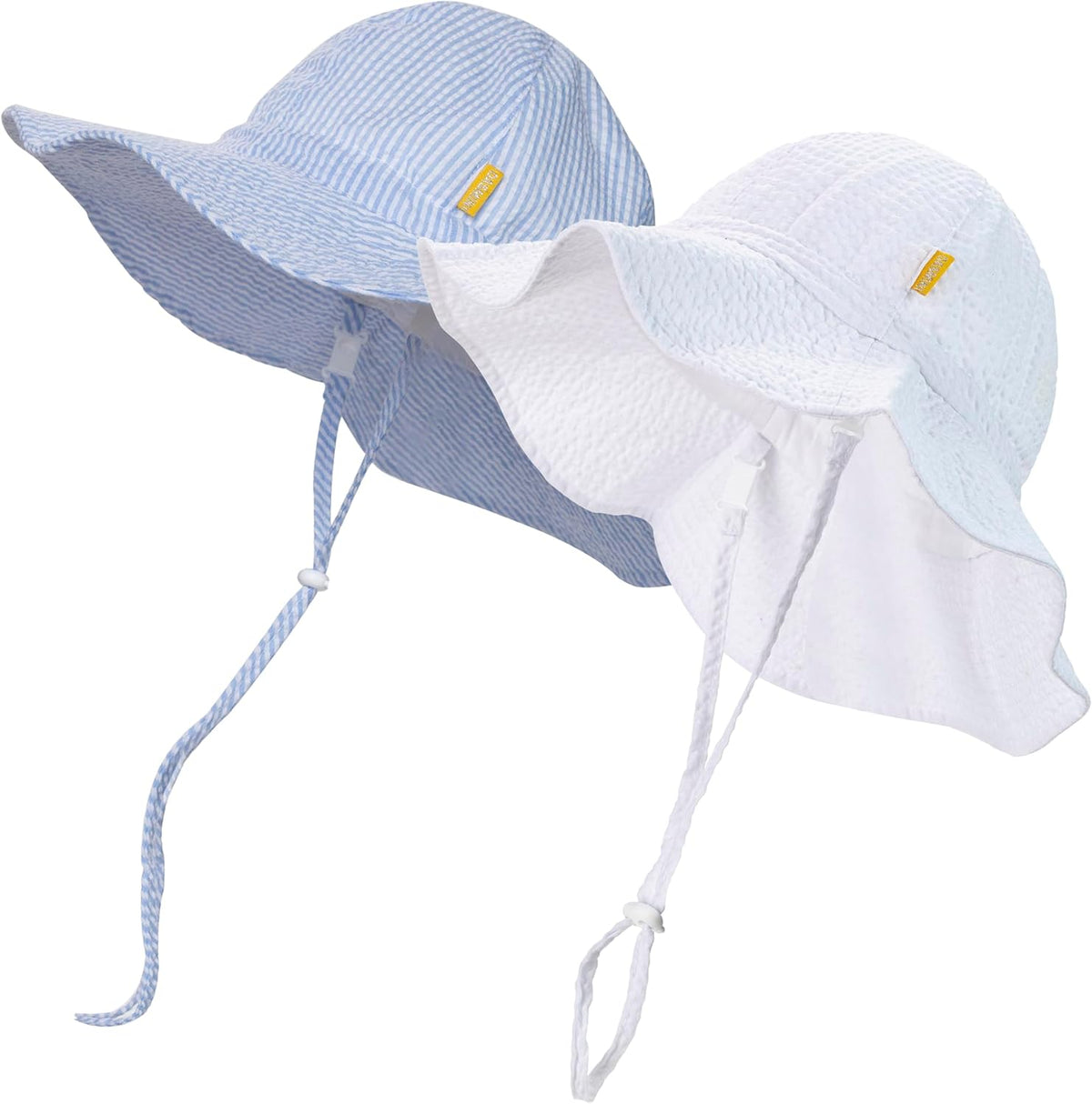 Baby & Toddler Wide Brim Sun Hats UPF 50+ Sun Protection Bucket Cap Cute Adjustable Hat in