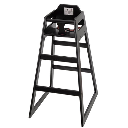 Stager Direct, Seating Ready-to-Assemble Restaurant Wood Bar Height High Chair, Baby Highchairs