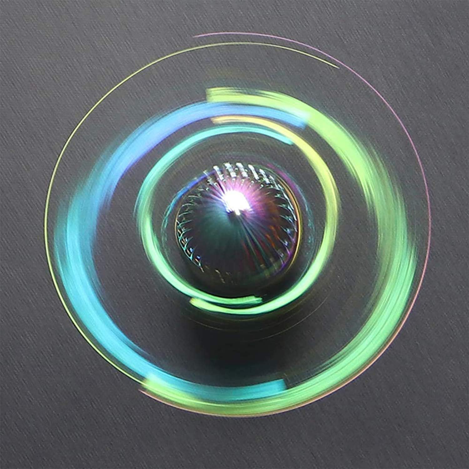Rainbow Fidget Spinner Magic Orb Anxiety Toys Stress Relief Reducer Spin Fidgets Hand Bearing Tri