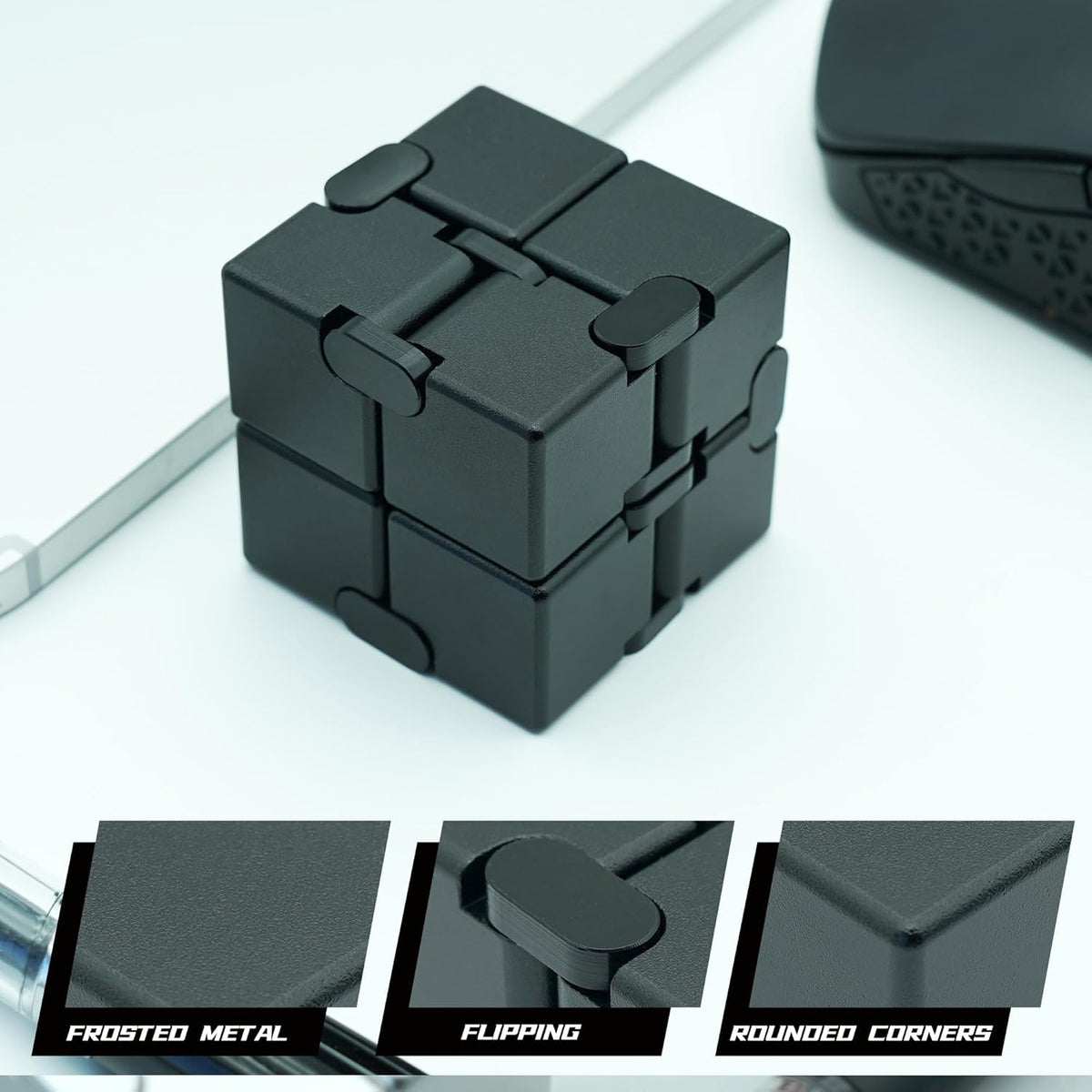 Easter Basket Stuffers, Infinity Cube Fidget Toys for Adults Kids Teens, Metal Fidget Toys, Anti