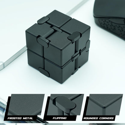 Easter Basket Stuffers, Infinity Cube Fidget Toys for Adults Kids Teens, Metal Fidget Toys, Anti