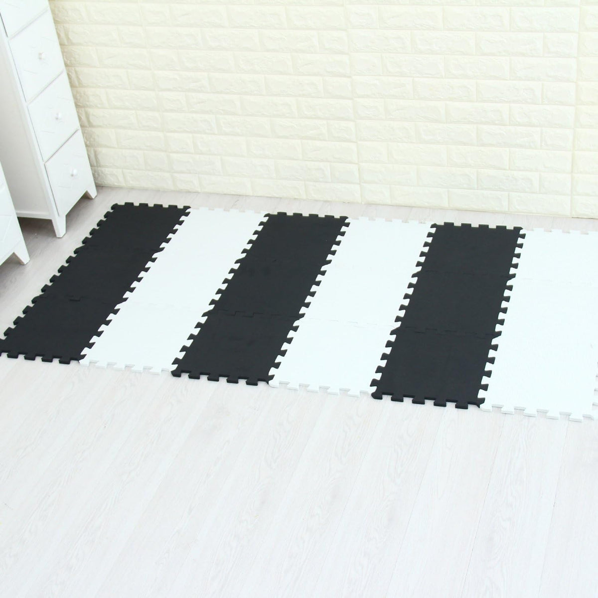 MQIAOHAM® 18 Pieces Puzzle Play Mats, Soft Baby Play Mat, Kids Interlocking Foam Floor Tiles