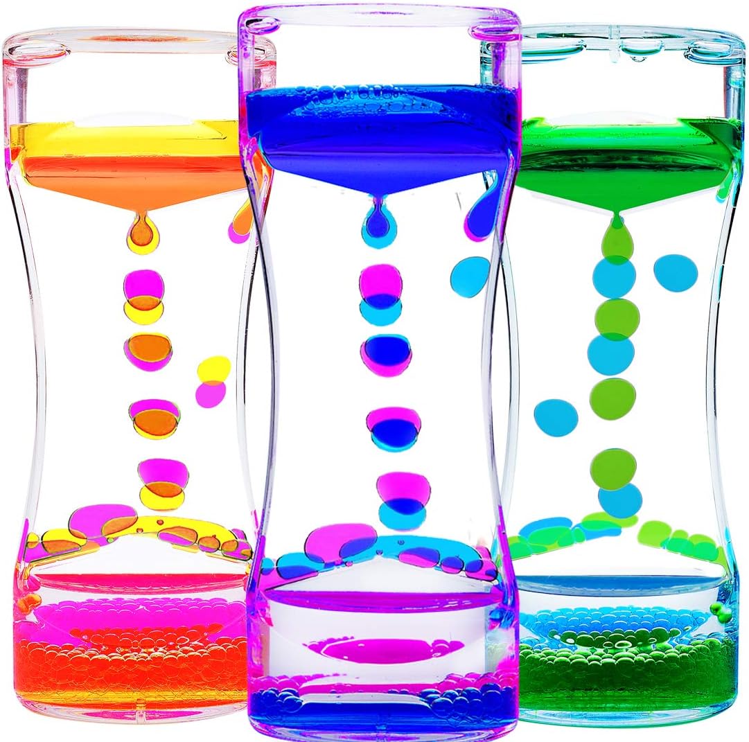 Calming Sensory Toys for Kids with Autism ADHD Anxiety or Special Needs-3 Pack Liquid Motion