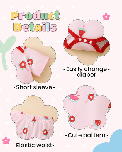 NZRVAWS Newborn Baby Boy Girl Clothes Unisex Infant Romper Pants Set Hat 4-Pack Outfits 0-12 Months