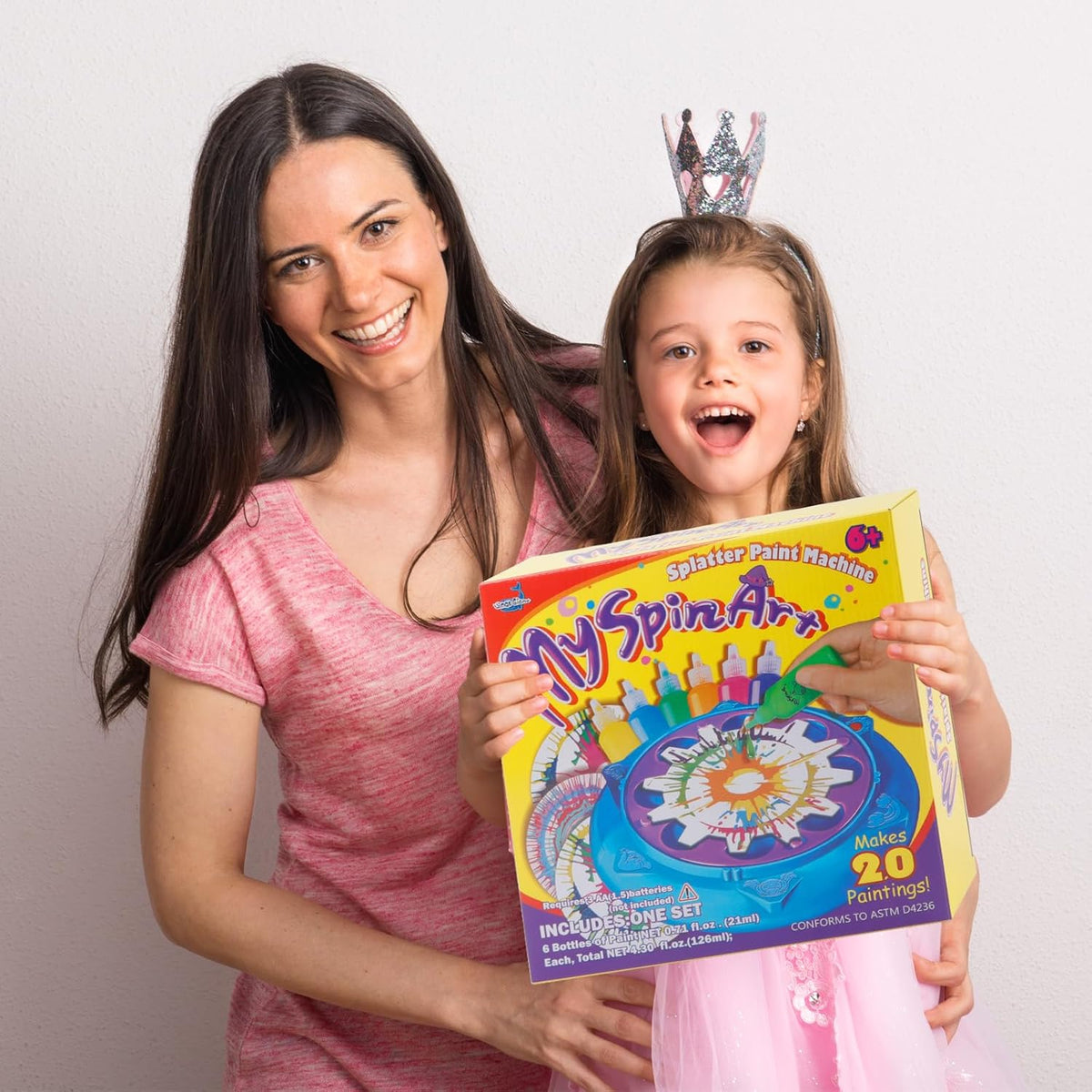 Wings Giant Paint Spin Art Machine Kit for Kids, Paint Spinner with Splatter Guard, Thicker