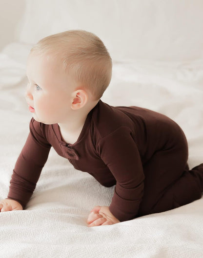 VAENAIT BABY Infant Toddler Boys Girls Footed One-Piece Sleep and Play Premium Modal Pajamas 1-2