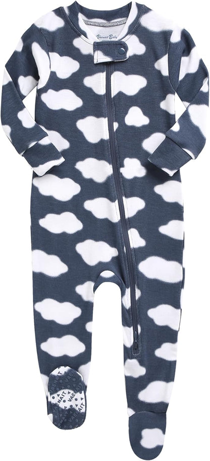 VAENAIT BABY Infant Toddler Boys Girls Footed Pajamas One-PIece Romper Sleep and Play 0M-2T