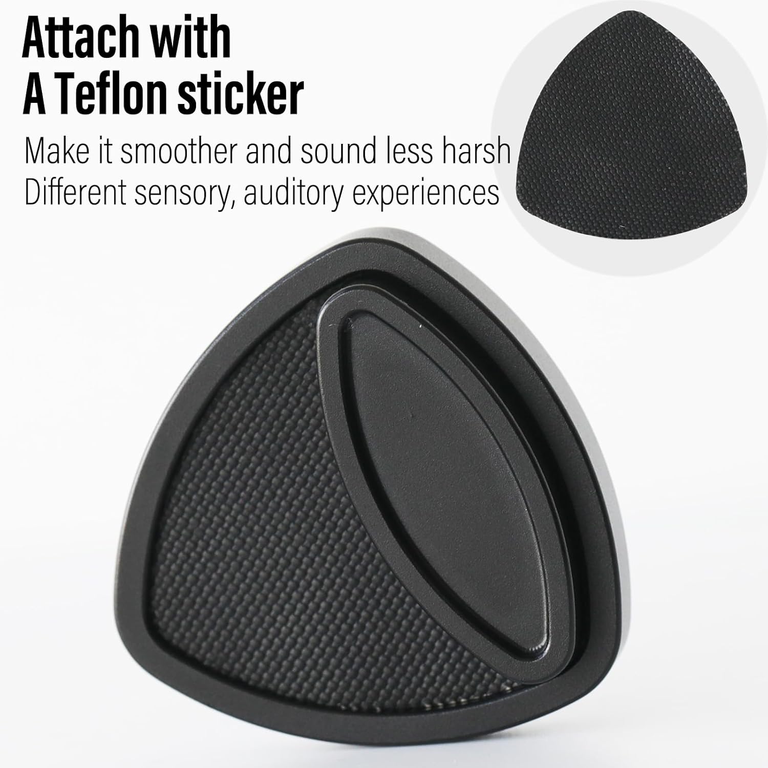 FREELOVE Pivot Magnetic Fidget Slider, Metal Worry Coin Haptic Clicker for Adults, Triangle