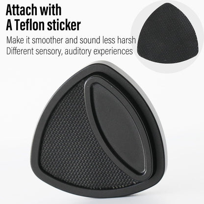 FREELOVE Pivot Magnetic Fidget Slider, Metal Worry Coin Haptic Clicker for Adults, Triangle