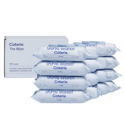 Coterie Baby Wipes for Sensitive Skin, Plant-Based and Plastic-Free Fibers, 99% Water