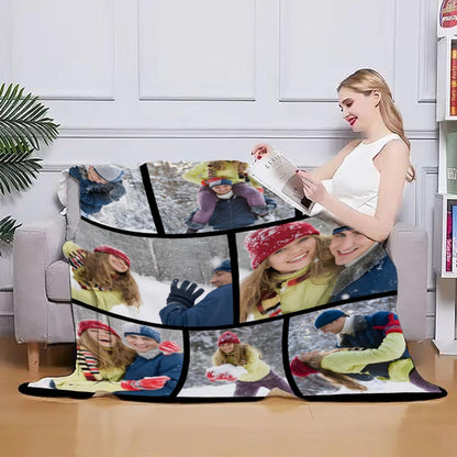 Ships Next Day, Custom Blankets with Pictures, Personalized Gifts for Boyfriend, Girlfriend, Photo
