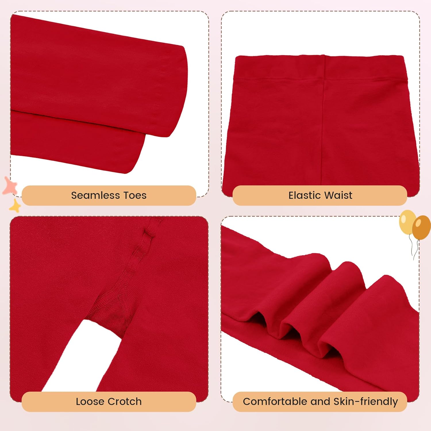 Girls Ballet Dance Tights for Toddler Baby Soft Athletic Leggings Infant Elastic Dance Tights for