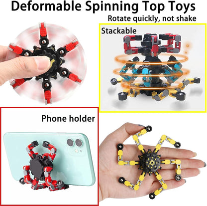 4 Pack Transformable Fidget Spinner Fidget Toys Set, Fidget Spinner Transformable,Sensory Fidget