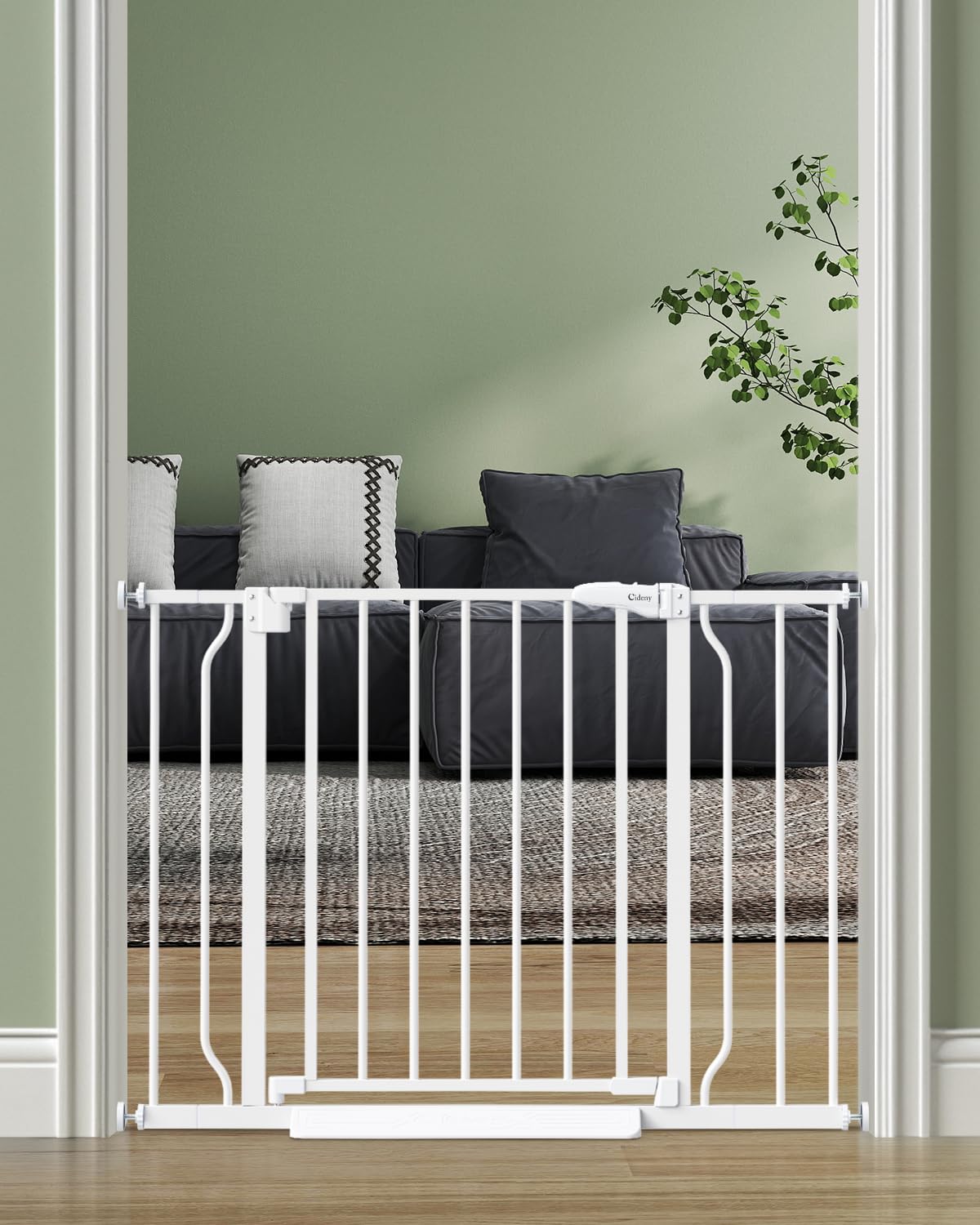 Cideny Baby Gate No Drilling, 29"-40" Dog Gate Indoor for Stairs & Doorways