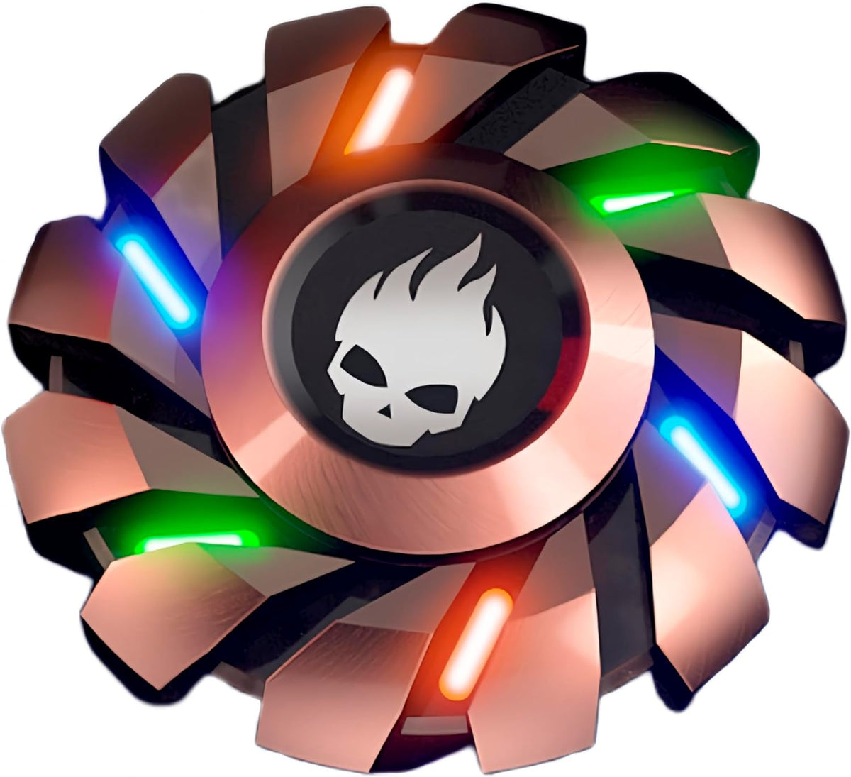 Metal Fidget Spinner High Speed and Silence Colorful Glowing, Cool Mechanical Gear Spinner