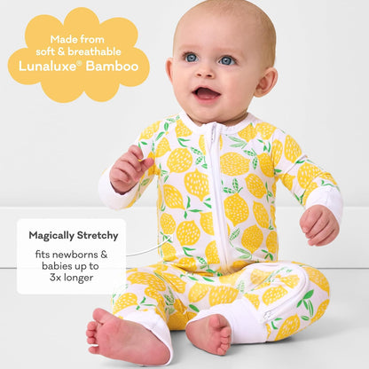 Little Sleepies Pajamas for Baby Boys & Girls, Viscose from Bamboo Baby Pajamas, Preemie & Newborn