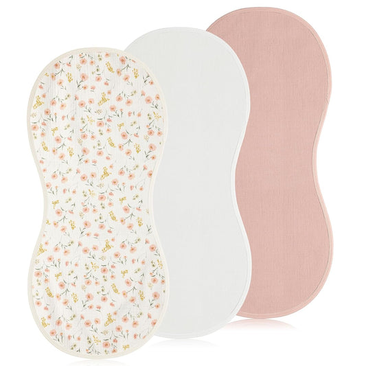 3 Pcs Changing Pad Liners Fits in Peanut Shape Changing Pad Waterproof Diaper Mats Organic Cotton