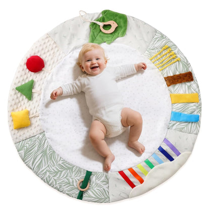Montessori Baby Play Mat for Early Learning, Tummy Time Playmat, Activity Mat with 5 Development