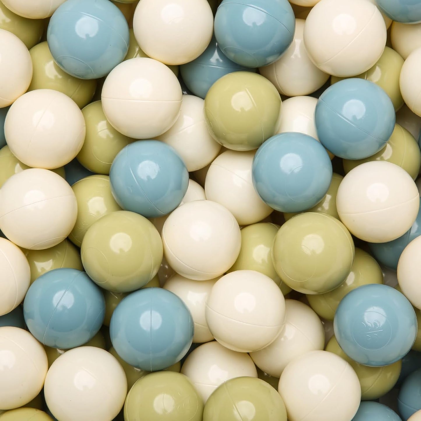 GOGOSO Balls for Ball Pit - Plastic Ball for Toddlers 1-3, Baby Kids Ball Pool Decoration,Creamy