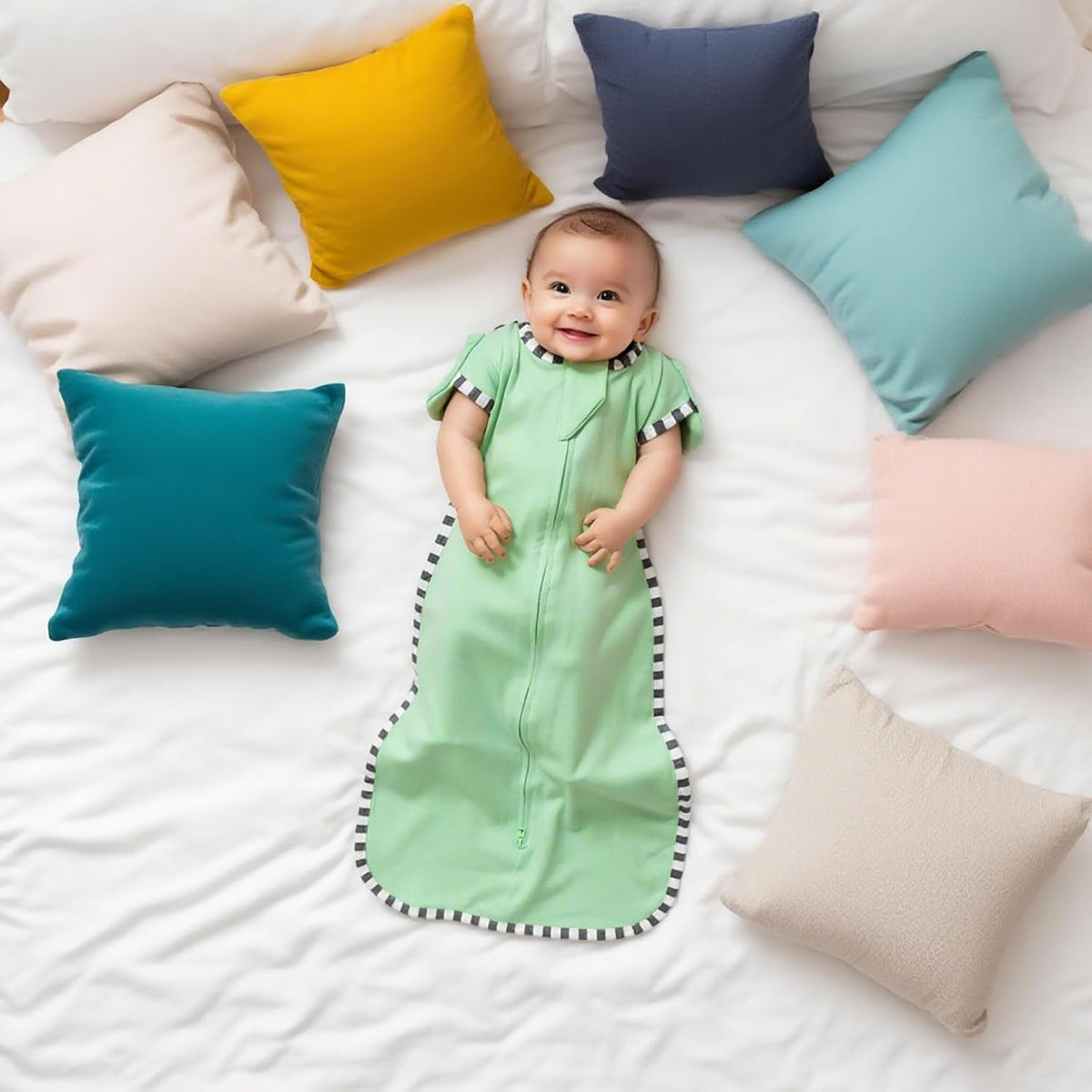 Baby Transition Swaddle 2-Pack, Newborn Sleep Sack, Arms Up Design (Arms In/Out), Infant Swaddle