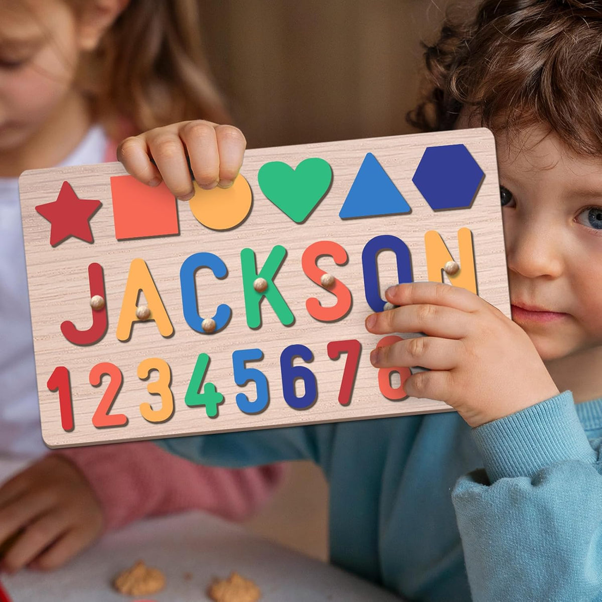 Personalized Name Puzzle for Kids, Personalized Baby Gifts Name Puzzles for Toddlers 1-3, 1st