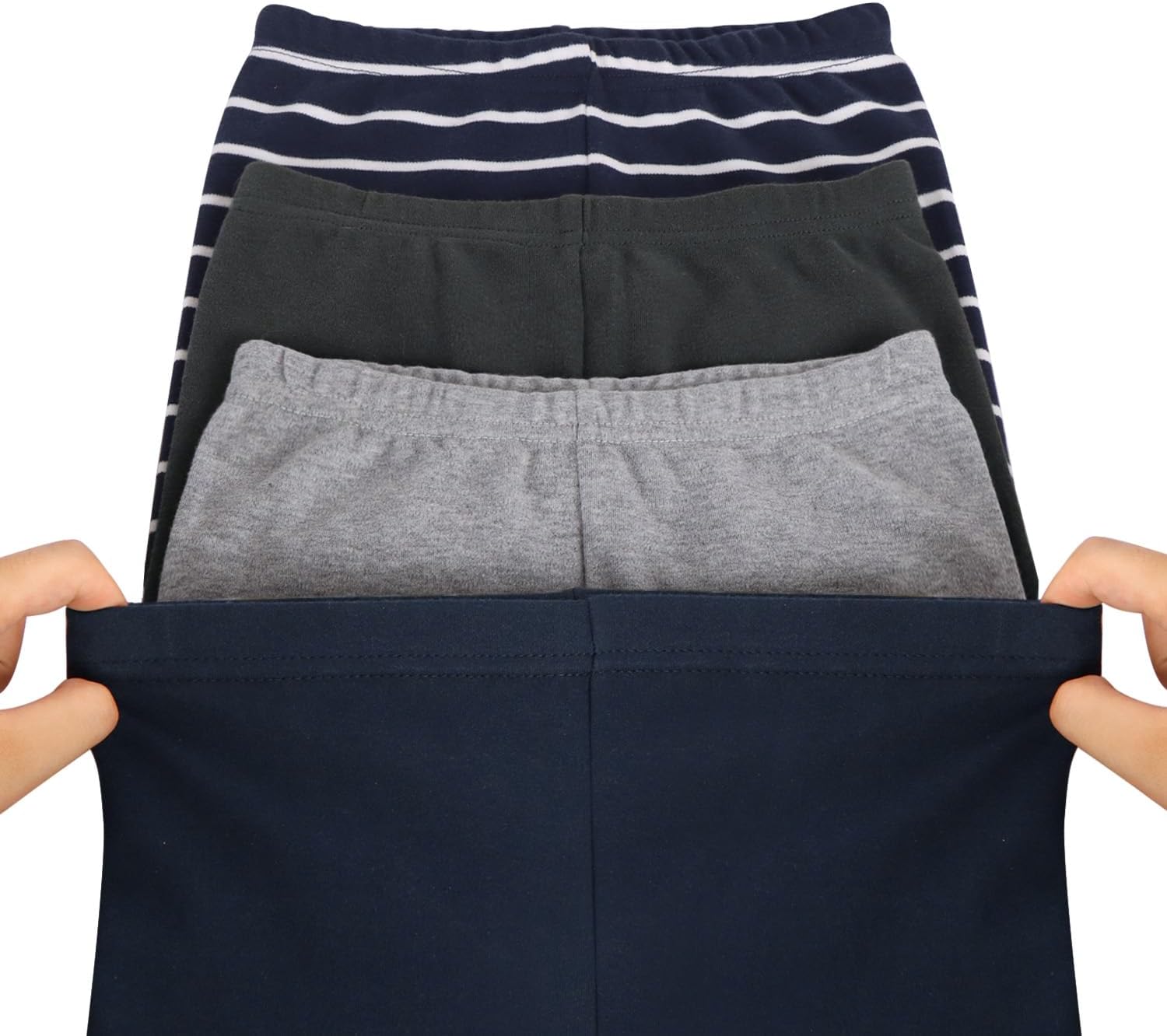 GLASH Kids Baby and Toddler Boys Cotton Pants, 4 Pack 2T-6Y Joggers Sweatpants for Boys
