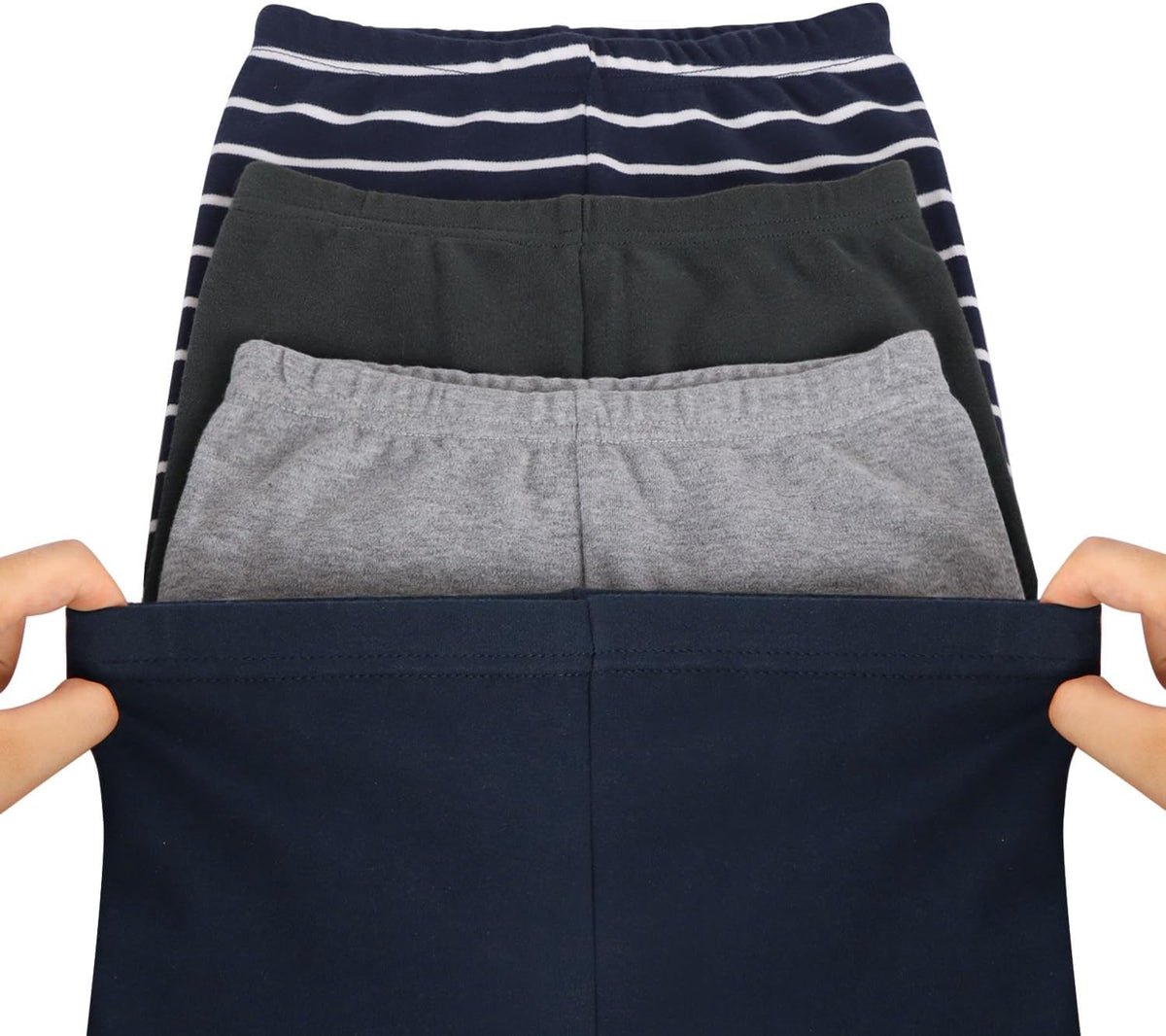 GLASH Kids Baby and Toddler Boys Cotton Pants, 4 Pack 2T-6Y Joggers Sweatpants for Boys