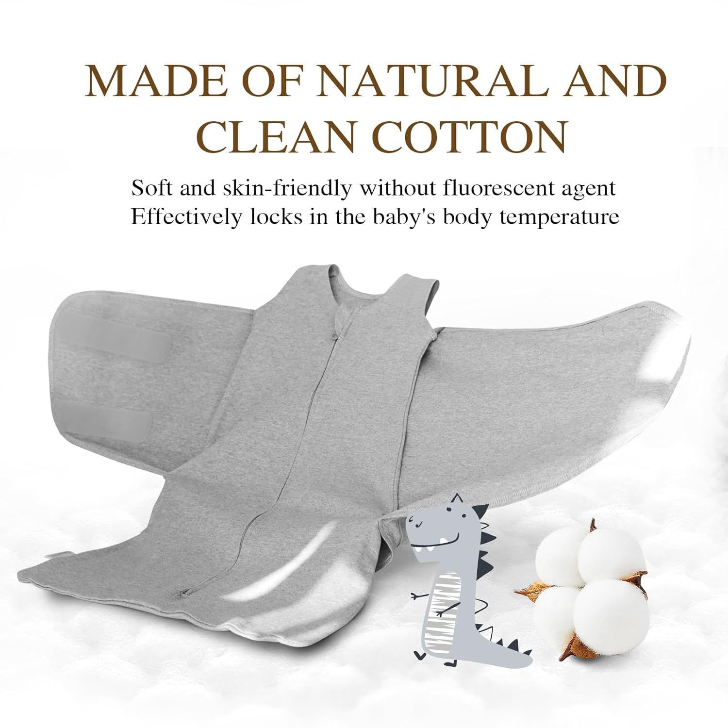 Swaddle-Blanket Baby Girl & Boy Swaddles Newborn Infant Transition 100% Cotton Wrap Blankets, 3-Way