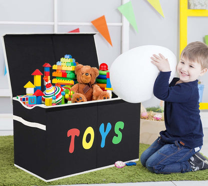 YOLOXO Toy Box Chest, Collapsible Sturdy Storage Bins with Lids, Extra Large Kids Toy Storage