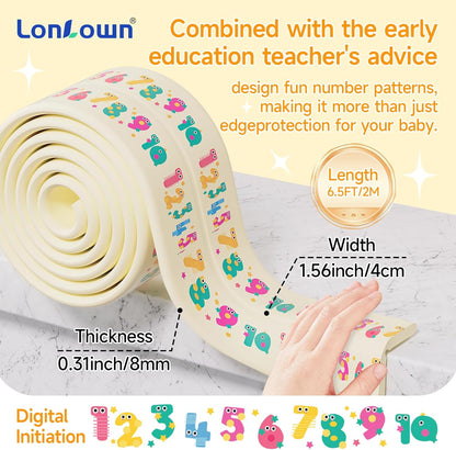 Edge Protector for Baby 6.5ft Soft Protective Foam Cushion Furniture Edge and Corner Guards Baby