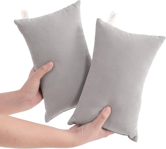 NTBAY Tiny Pillows, Down Alternative 7"x11" Microfiber Mini Pillows for Travel, Pets, Soft Machine