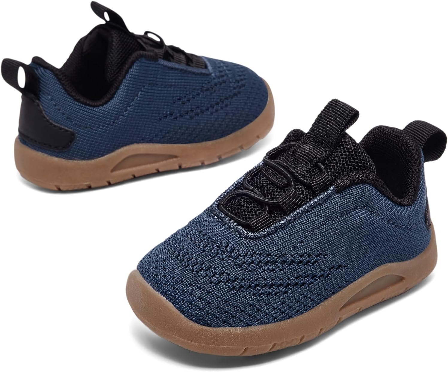 MORENDL Toddler Slip On Sneakers Baby Walking Shoes Non-Slip Breathable Unisex Pink Mesh Lace-Up