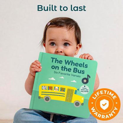 Calis Books The Wheels on The Bus Book | New Rechargeable Musical Book, No More Batteries | Books