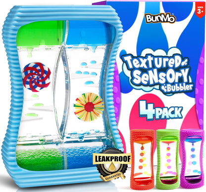 BUNMO Liquid Motion Bubbler with Sensory Texture - Liquid Timer - Bubble Timer - Liquid Motion