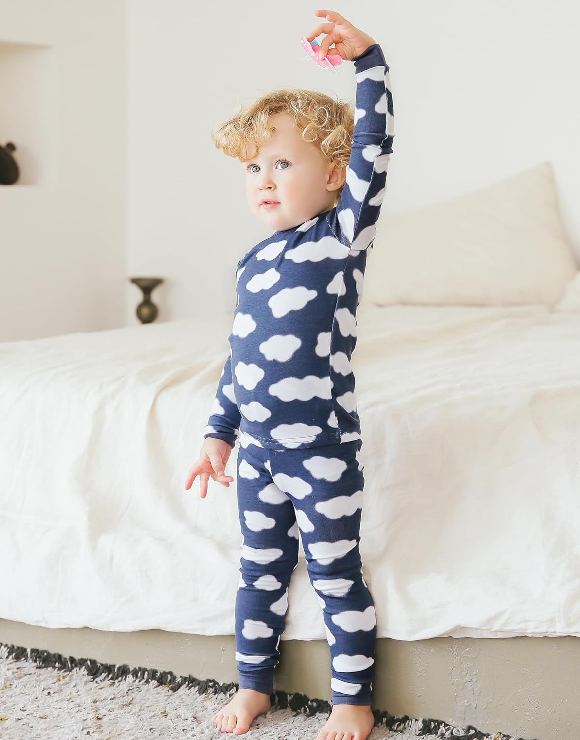 VAENAIT BABY 6M-12Y Kids Unisex Girls & Boys Soft Comfy Modal Tencel Sleepwear Pajamas 2pcs or 4pcs