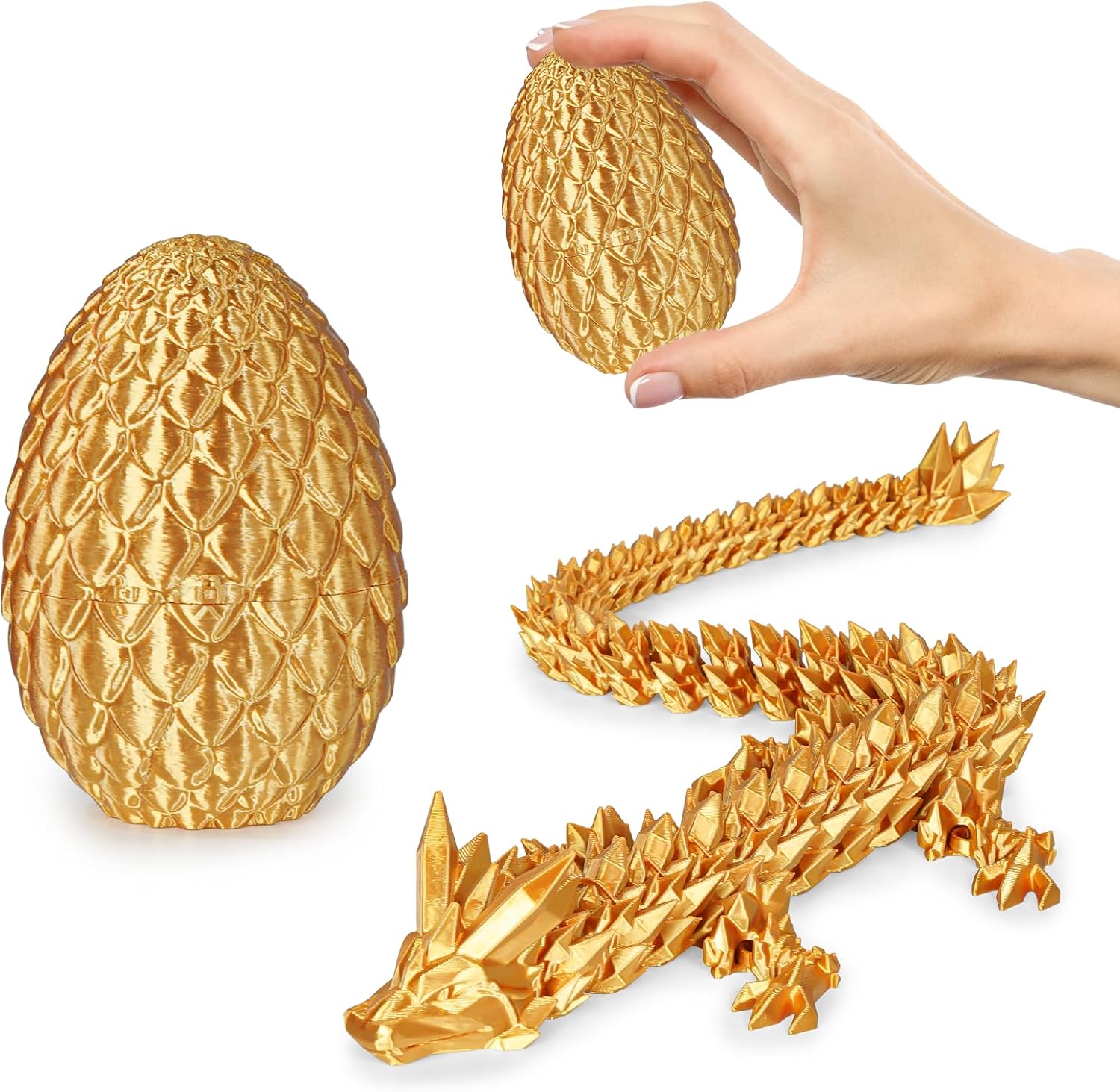 Small Dragon Eggs with Dragon Inside, 3D Printed Surprise Funny Gifts for Kids, Articulated Dragon