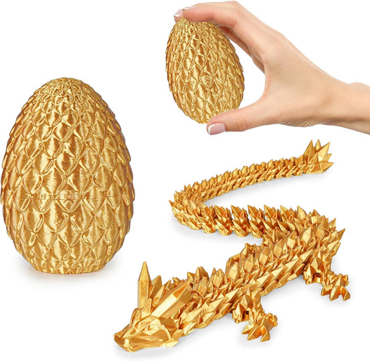 Small Dragon Eggs with Dragon Inside, 3D Printed Surprise Funny Gifts for Kids, Articulated Dragon