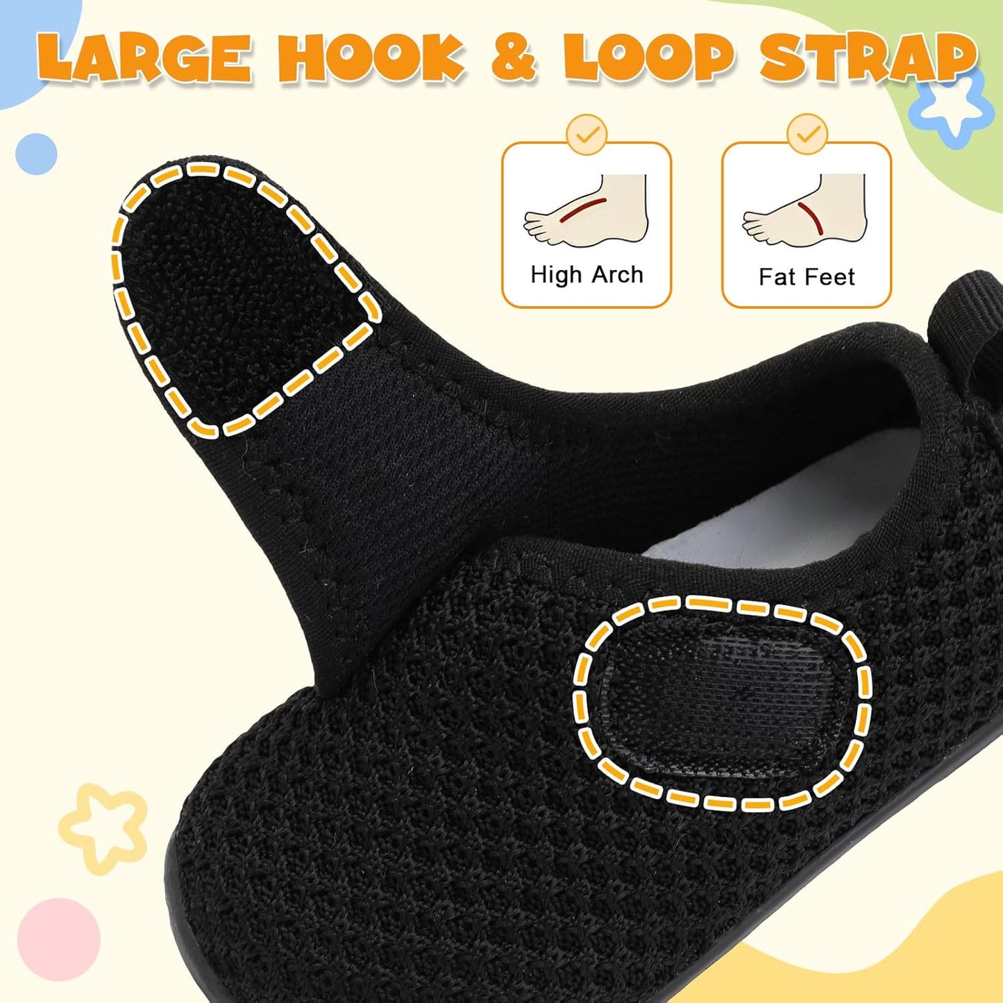 LeIsfIt Baby Shoes Boys Girls First Walking Shoes Non-Slip Infant Sneakers Lightweight Slip-on Crib