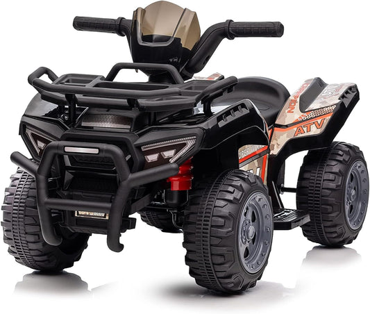 Kids ATV 4 Wheeler, 6V Ride-On Toy for Toddlers 1-3 Boys & Girls with Music, Forward & Reverse