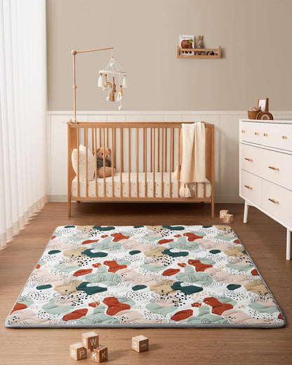 Blissful Diary Baby Play Mats for Floor, 71x59 Inch Thicker Foam Playmats for Babies and Toddlers