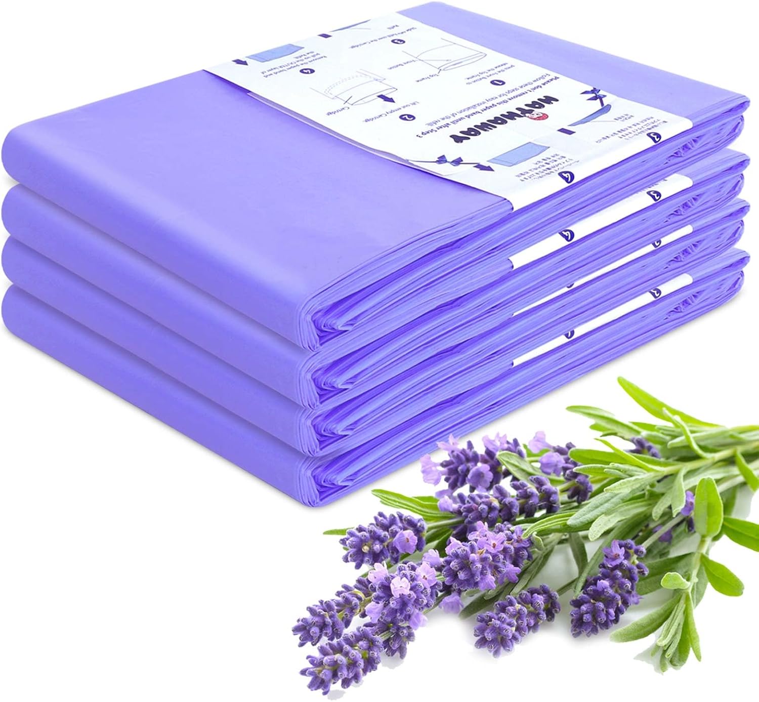 Refills Compatible with Dekor Classic, 30% Extra Length Diaper Pail Refills 4 Pack Diaper Pail