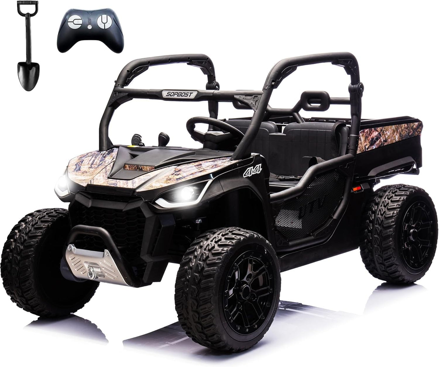 sopbost 24V 10Ah Ride On Toys for Big Kids to Drive 2 Seater Ride On Car with Remote Control