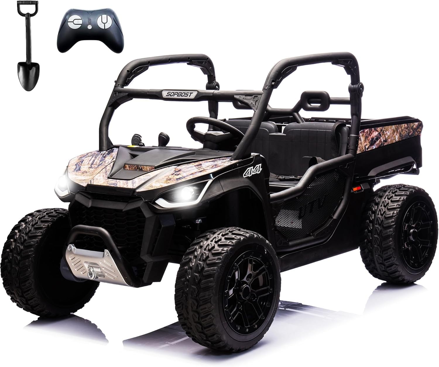 sopbost 24V 10Ah Ride On Toys for Big Kids to Drive 2 Seater Ride On Car with Remote Control