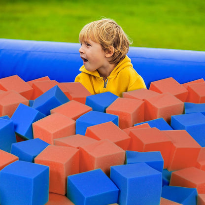 Foam Pit Cubes, 24 PCS 5 Inches Gymnastics Foam Blocks Trampoline Blocks, Multi-Sport Protective